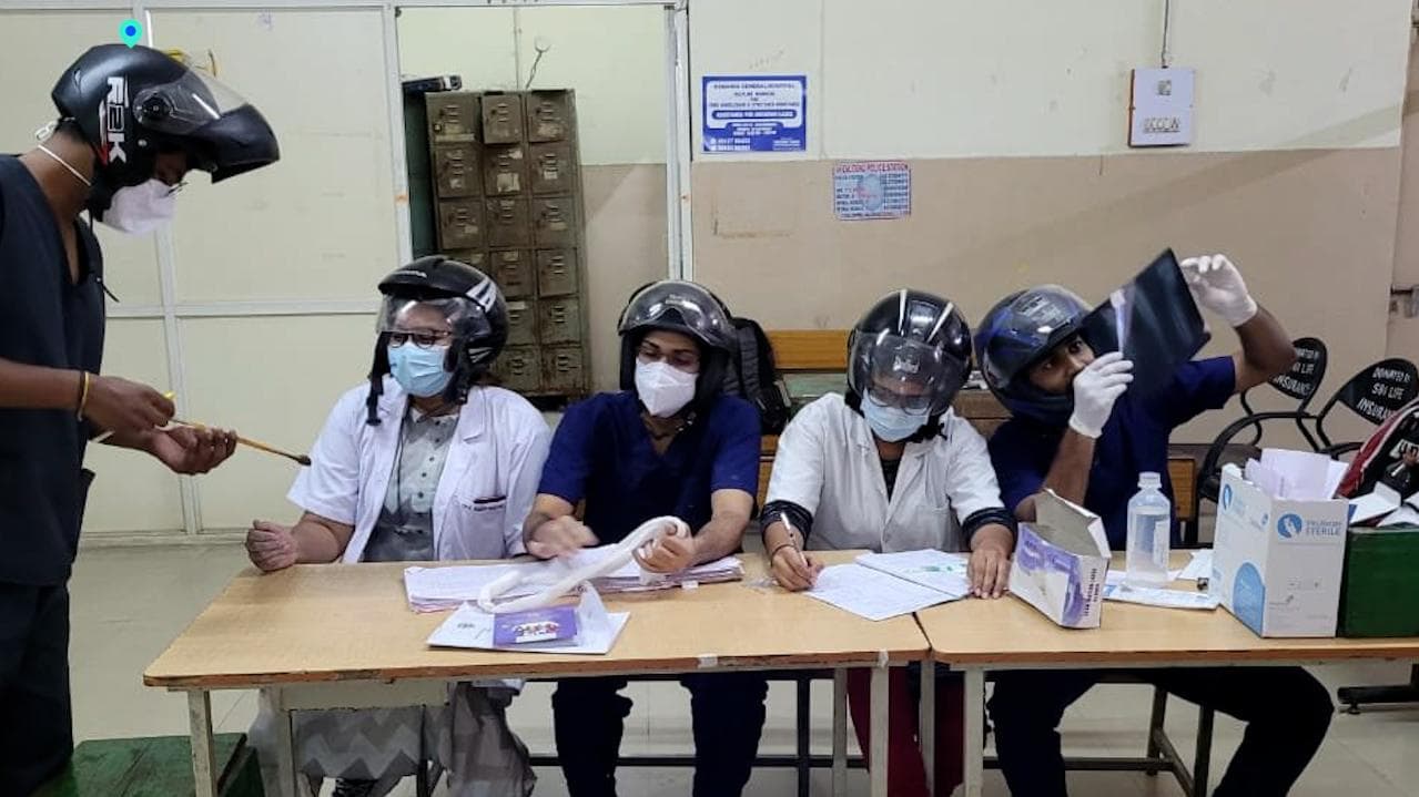Here's why doctors at Hyderabad's Osmania hospital are wearing helmets to work