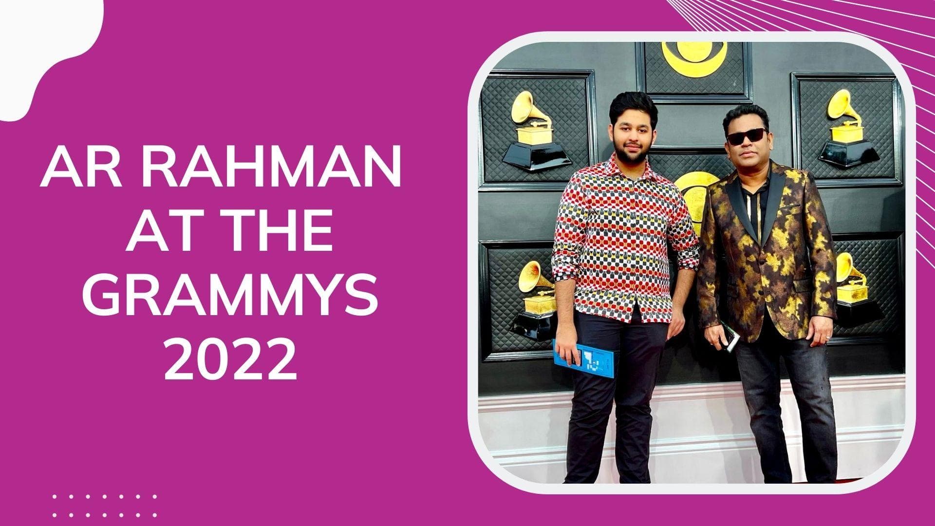 AR Rahman attends Grammy Awards 2022 with son Ameen, shares selfie