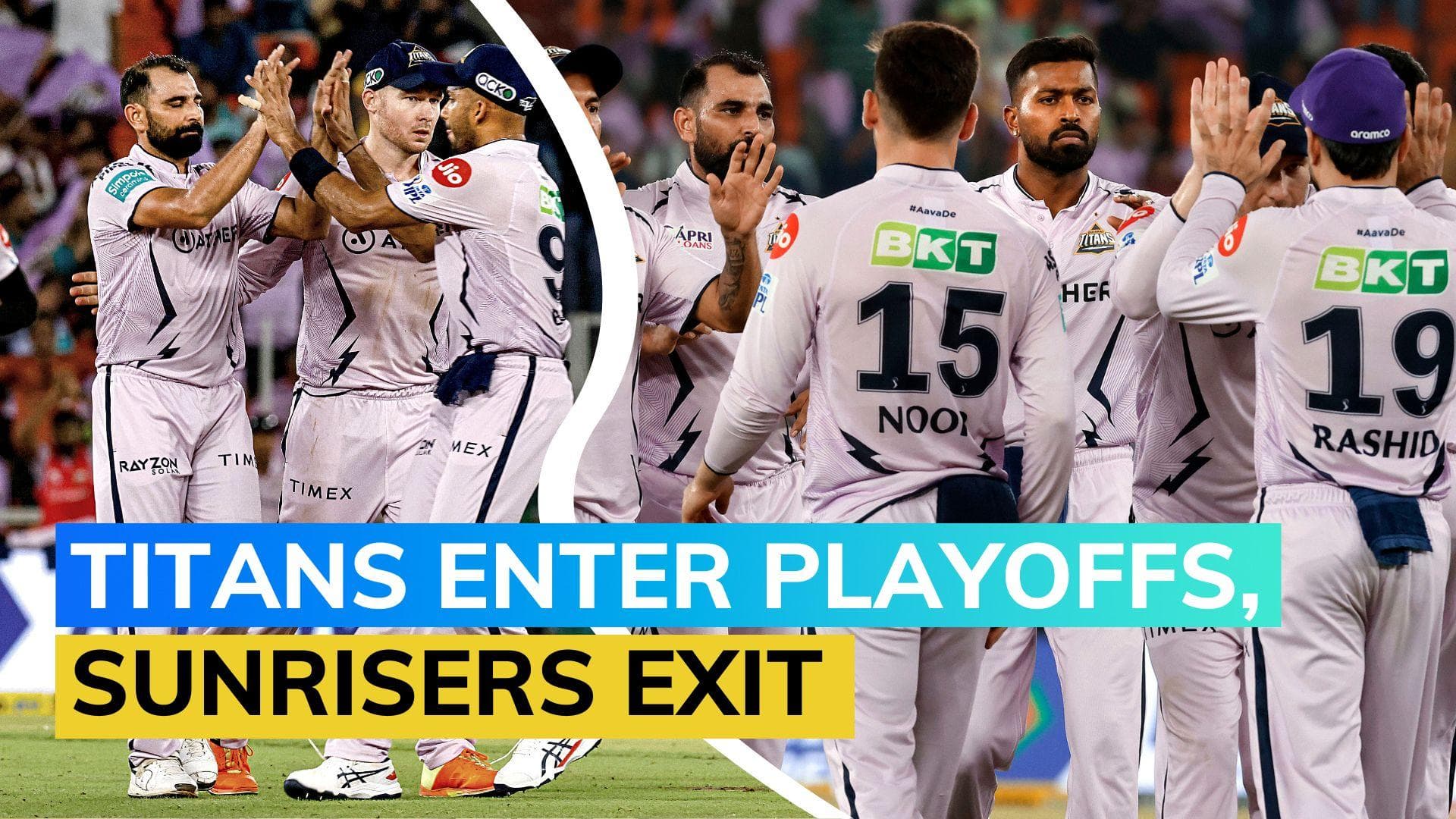 IPL 2023 GT vs SRH: Gujarat seal top-two spot, Hyderabad crash out after 34-run loss