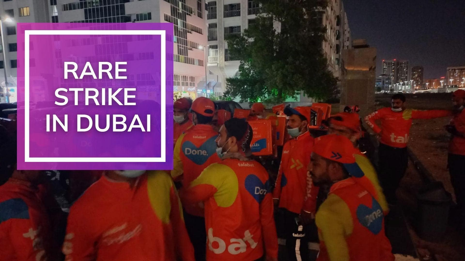 Here is why food delivery drivers in Dubai have stopped work