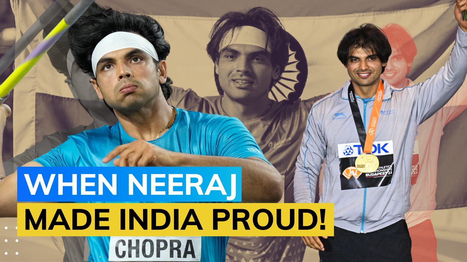 Moment: When Neeraj Chopra won gold medal at World Athletics Championships | Watch