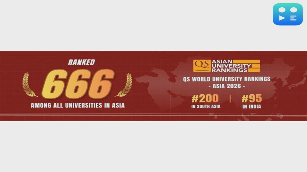 Vivekananda Global University, Jaipur Breaks into India's Top 100 in QS Asia University Rankings 2026 Vivekananda Global University, Jaipur Breaks into India's Top 100 in QS Asia University Rankings 2026