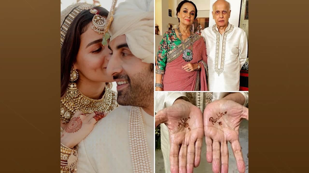 Ranbir-Alia wedding: daddy Mahesh Bhatt’s mehendi Ranbir-Alia wedding: daddy Mahesh Bhatt’s mehendi