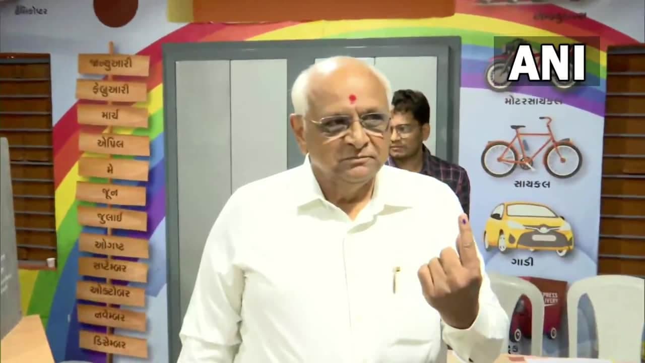 Gujarat Election 2022: CM Bhupendra Patel casts vote Gujarat Election 2022: CM Bhupendra Patel casts vote