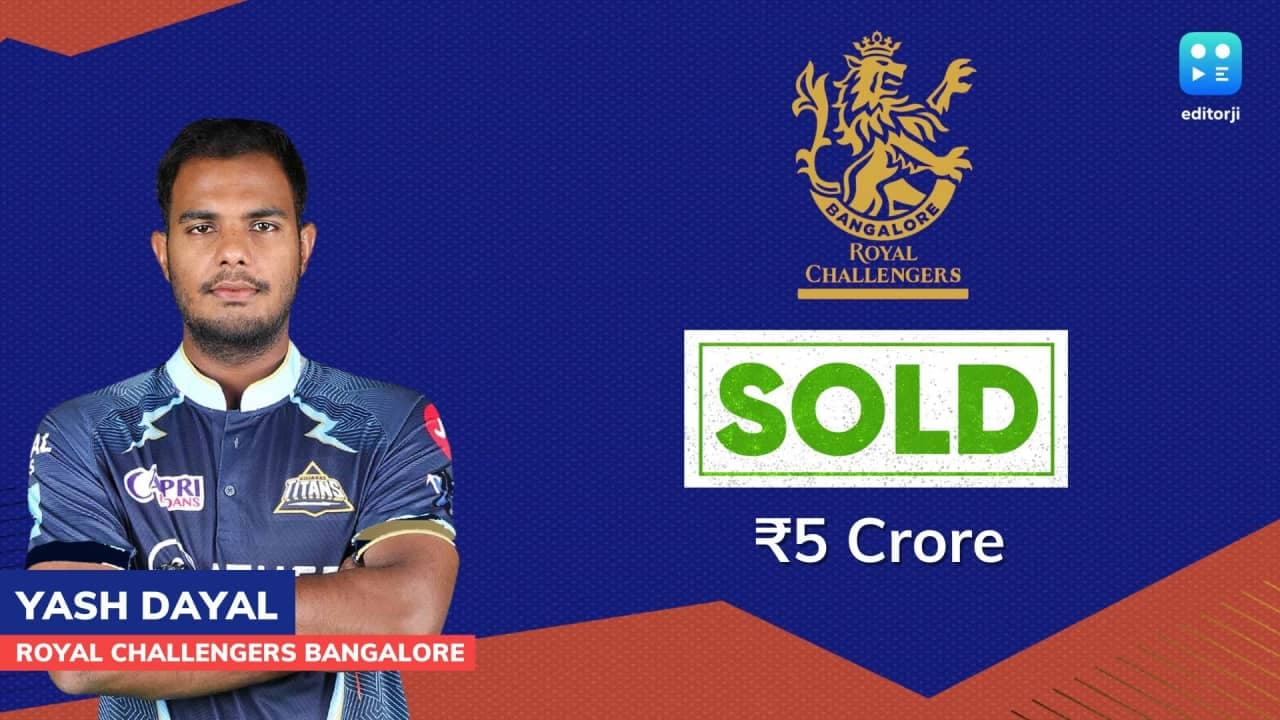 पांच छक्के खाने वाले यश दयाल RCB से जुड़े पांच छक्के खाने वाले यश दयाल RCB से जुड़े