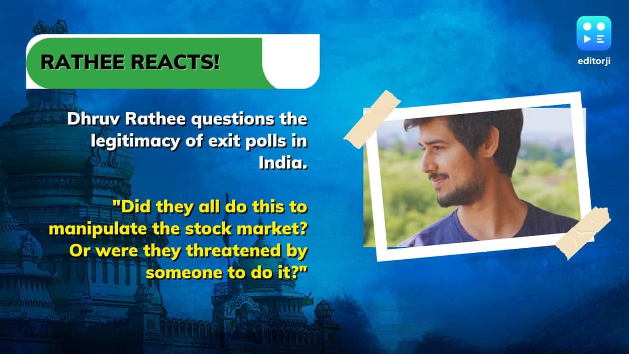Influencer Dhruv Rathee reacts to early trends of election results Influencer Dhruv Rathee reacts to early trends of election results