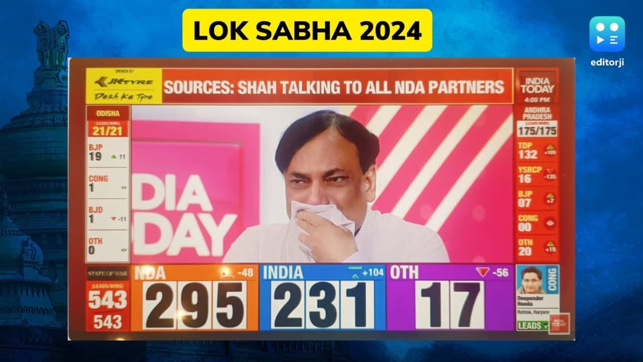 Axis My India boss breaks down on live TV Axis My India boss breaks down on live TV