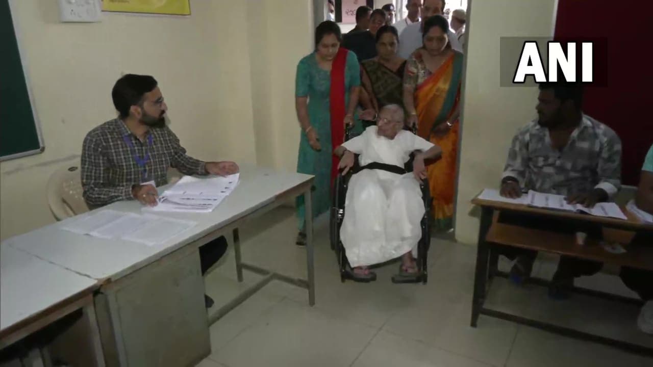 Gujarat Election 2022: PM Modi's mother casts vote Gujarat Election 2022: PM Modi's mother casts vote