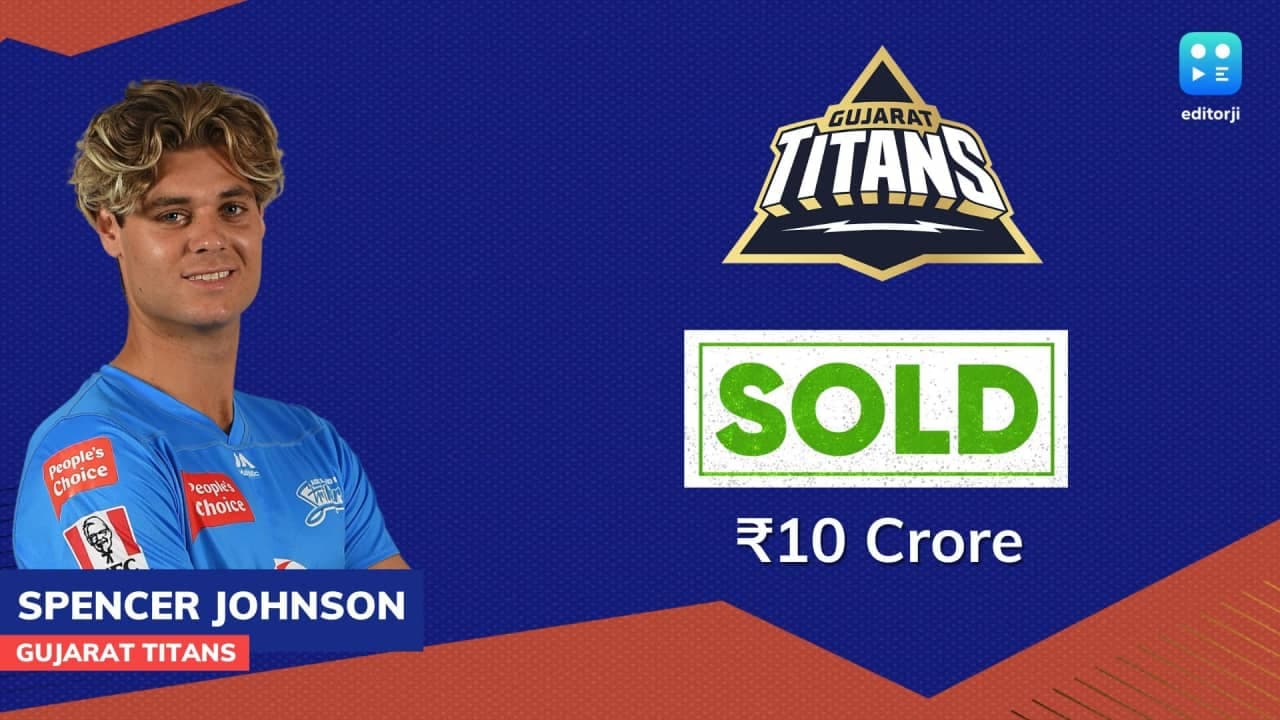 गुजरात टाइटंस में शामिल हुए स्पेंसर जॉनसन
गुजरात टाइटंस में शामिल हुए स्पेंसर जॉनसन
