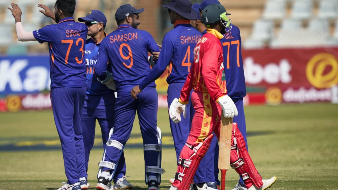 IND Vs ZIM: टीम इंडिया ने सीरीज पर किया कब्जा, जिम्बाब्वे को 5 विकेट से हराकर सीरीज पर 2-0 की अजेय ब IND Vs ZIM: टीम इंडिया ने सीरीज पर किया कब्जा, जिम्बाब्वे को 5 विकेट से हराकर सीरीज पर 2-0 की अजेय ब
