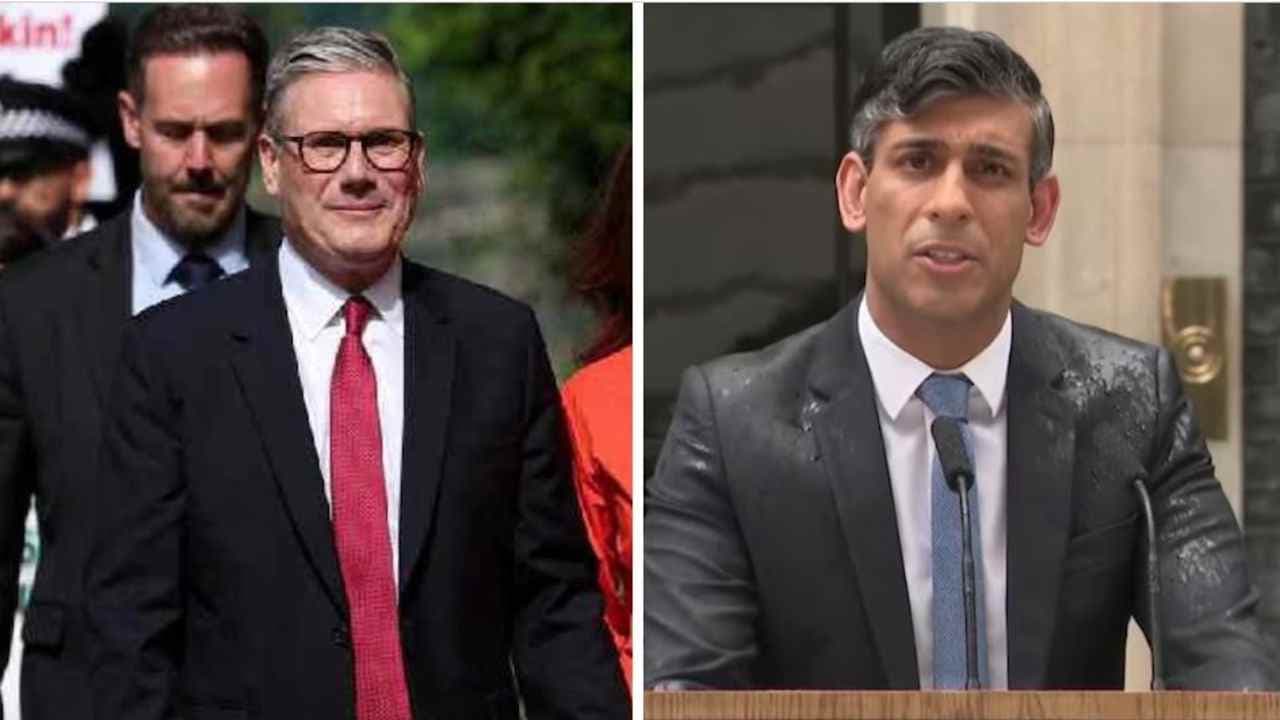 एग्जिट पोल्स में हार के संकेत के बाद ऋषि सुनक ने किया इस्तीफे का ऐलान, ब्रिटिश चुनाव में लेबर पार्टी को प्रचंड बहुमत का अनुमान एग्जिट पोल्स में हार के संकेत के बाद ऋषि सुनक ने किया इस्तीफे का ऐलान, ब्रिटिश चुनाव में लेबर पार्टी को प्रचंड बहुमत का अनुमान