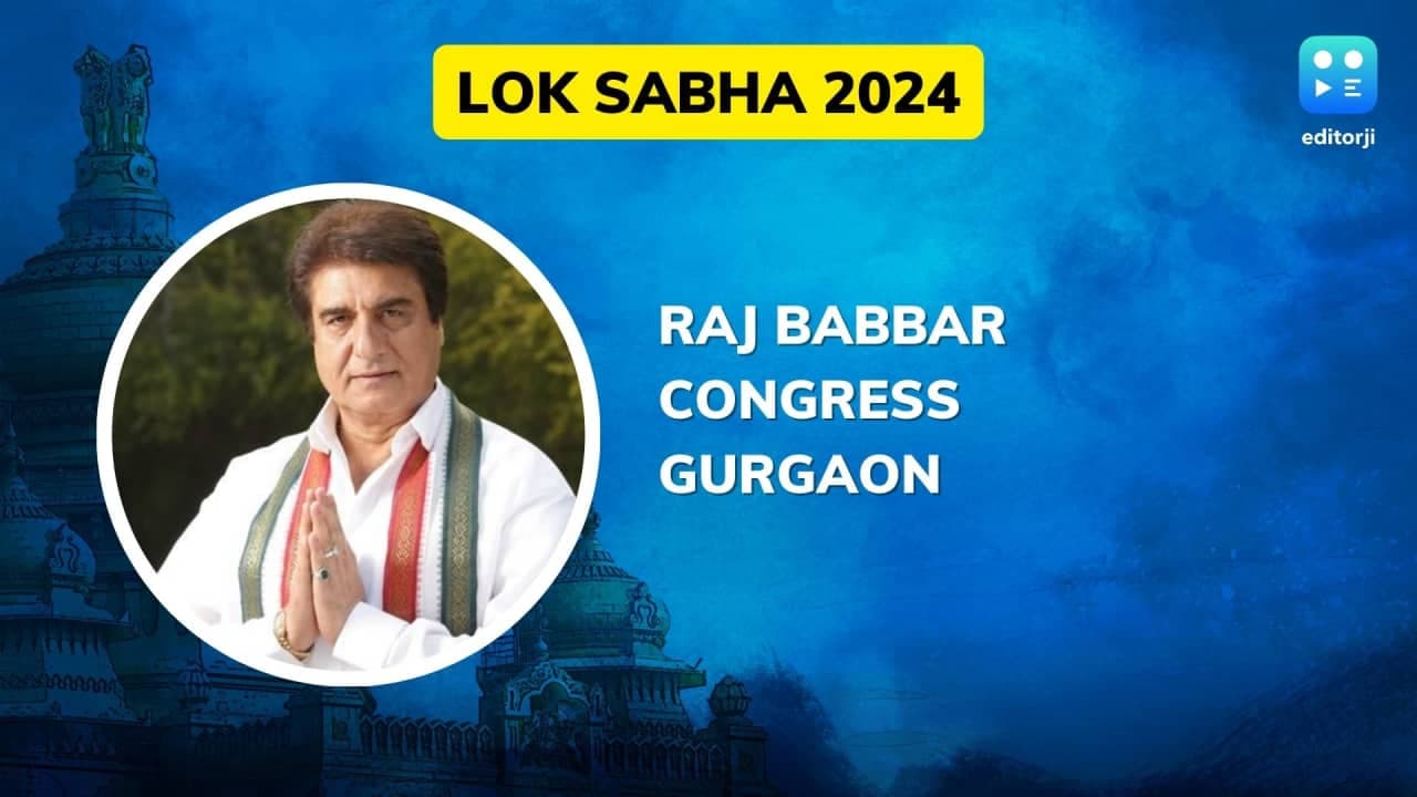 Raj Babbar leading in Gurgaon Raj Babbar leading in Gurgaon