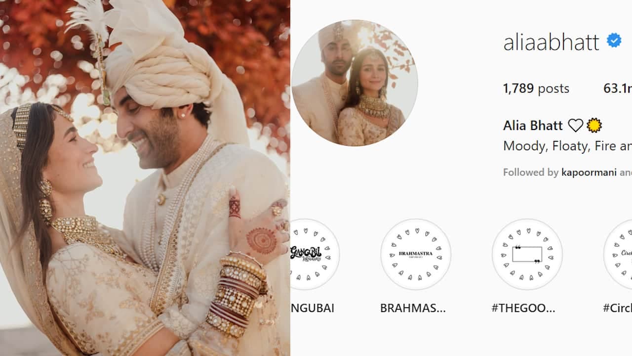 Ranbir-Alia wedding: Alia's Instagram display picture Ranbir-Alia wedding: Alia's Instagram display picture
